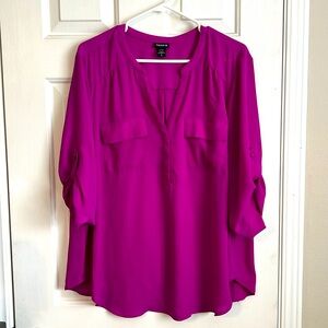 EUC Torrid Sheer blouse